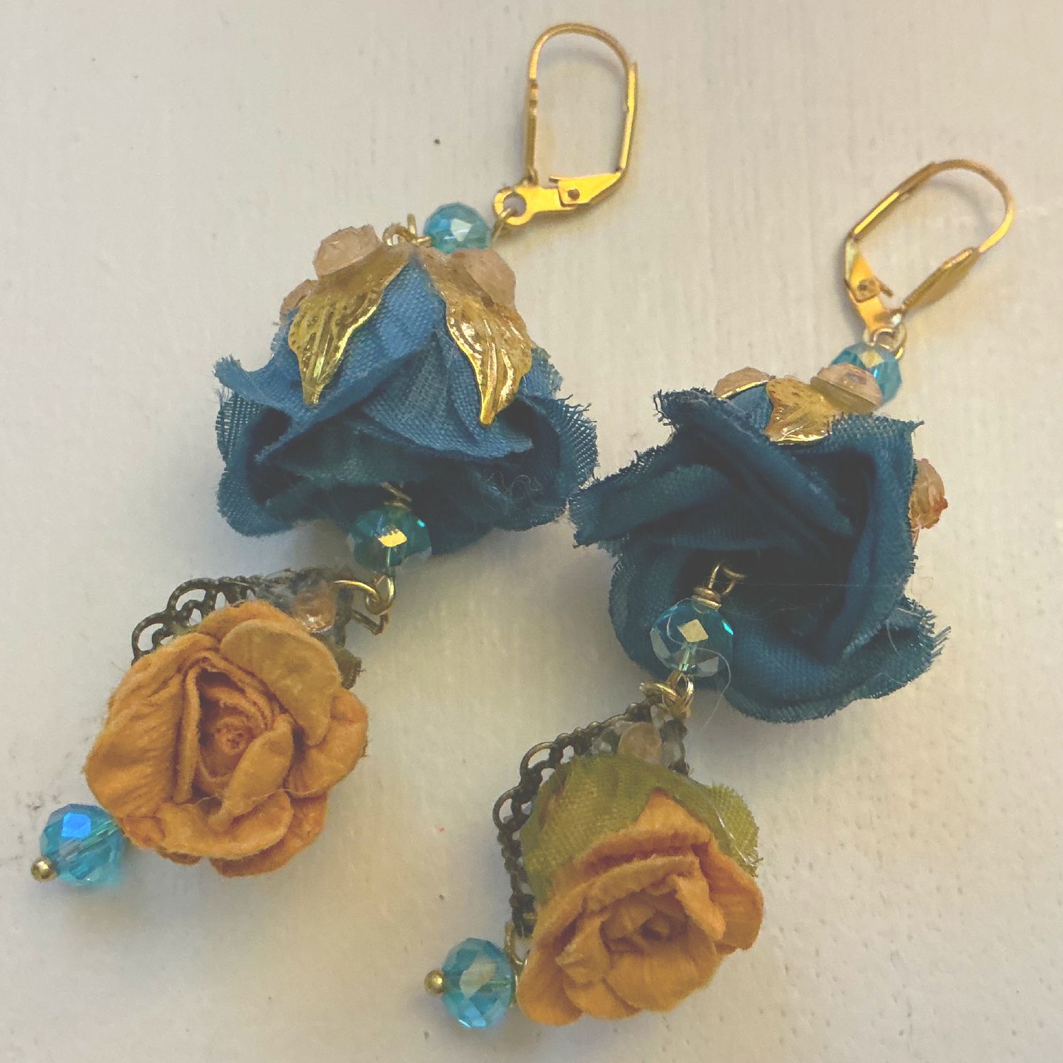 His Beautiful Colors Leverback Earrings I