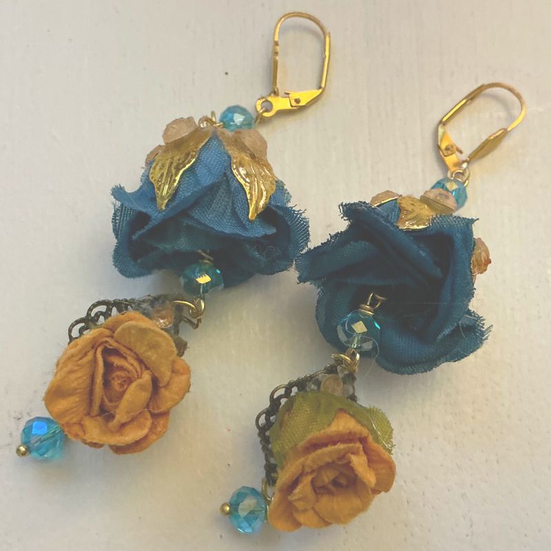 His Beautiful Colors Leverback Earrings I
