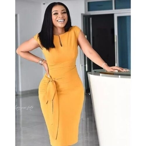 Corporate yellow gown