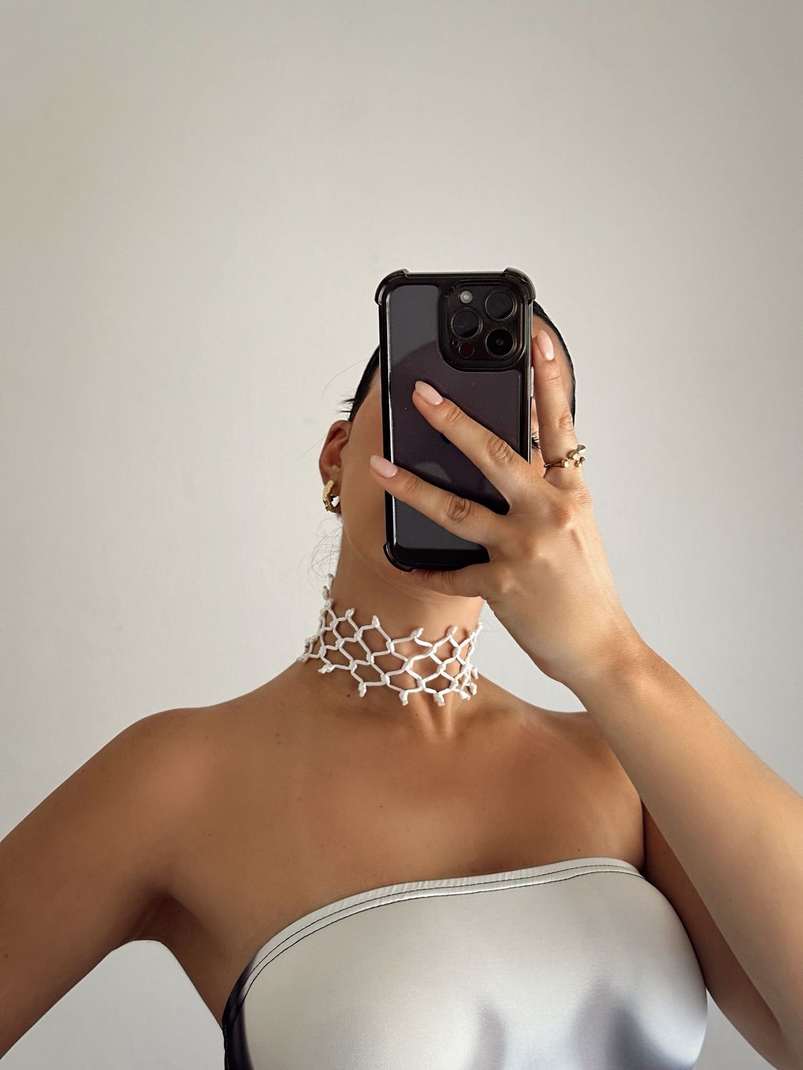 CHOKER RED BLANCO