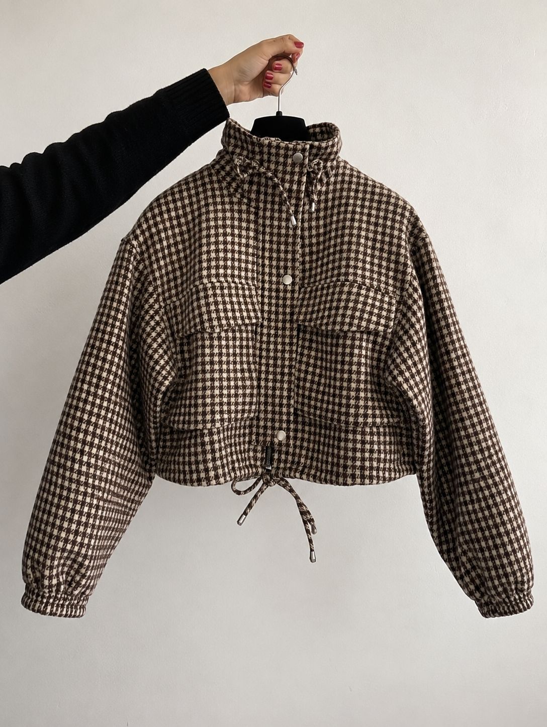 CAMPERA ESCOCESA CUELLO ALTO