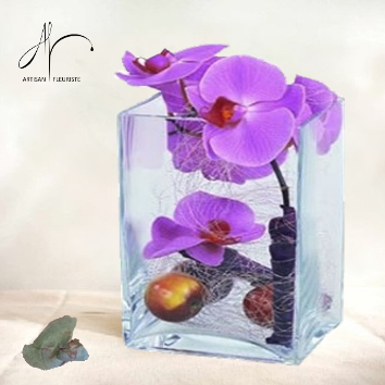 Orchidée en écrin de verre