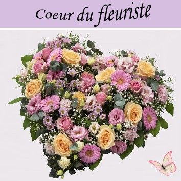 Deuil coeur du fleuriste