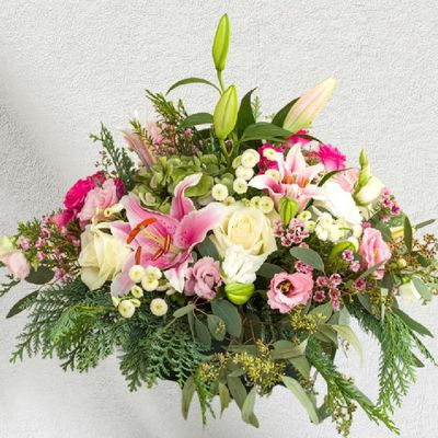 Coupes, paniers fleuris
