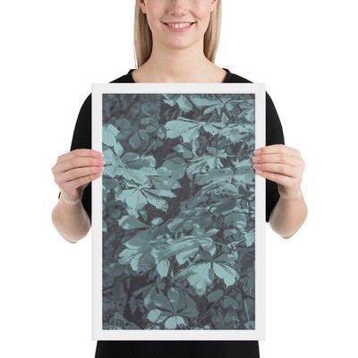 Framed poster - Green  Leaves Art Print
