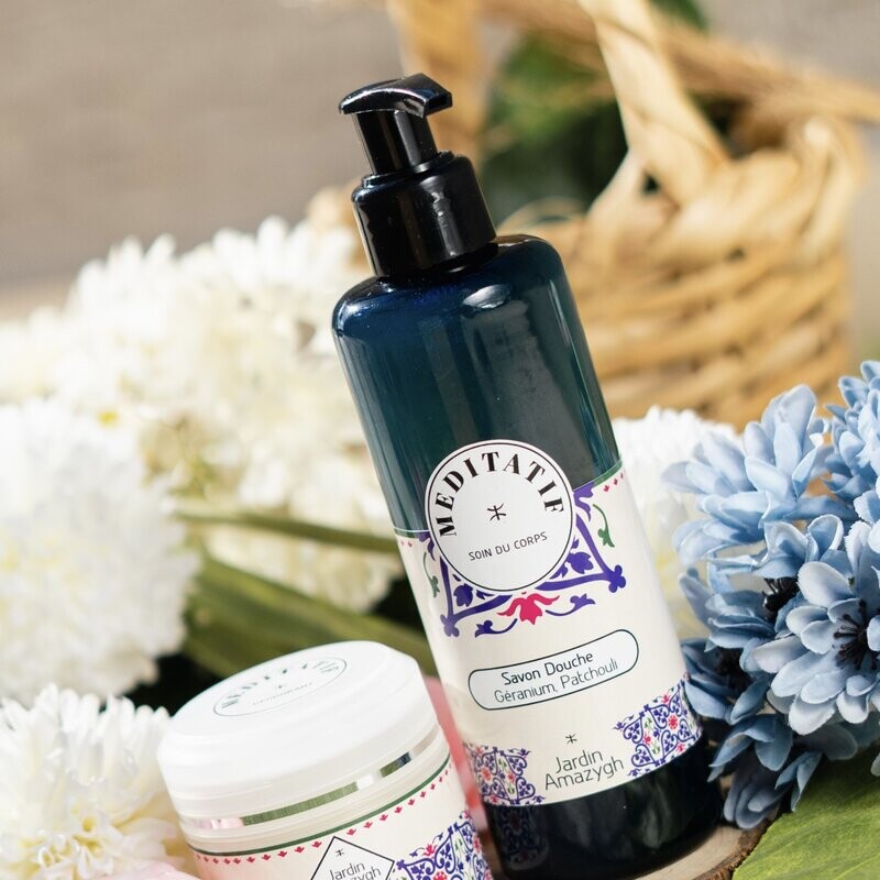 SAVON DOUCHE MEDITATIF - GERANIUM -PATCHOULI