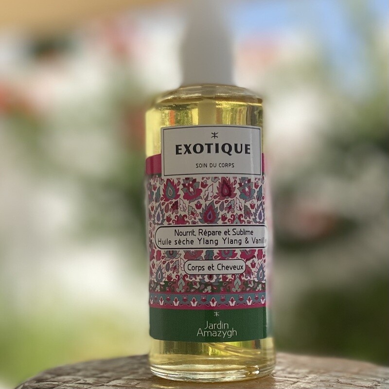 HUILE SECHE EXOTIQUE
 YLANG YLANG - Vanille de Madagascar