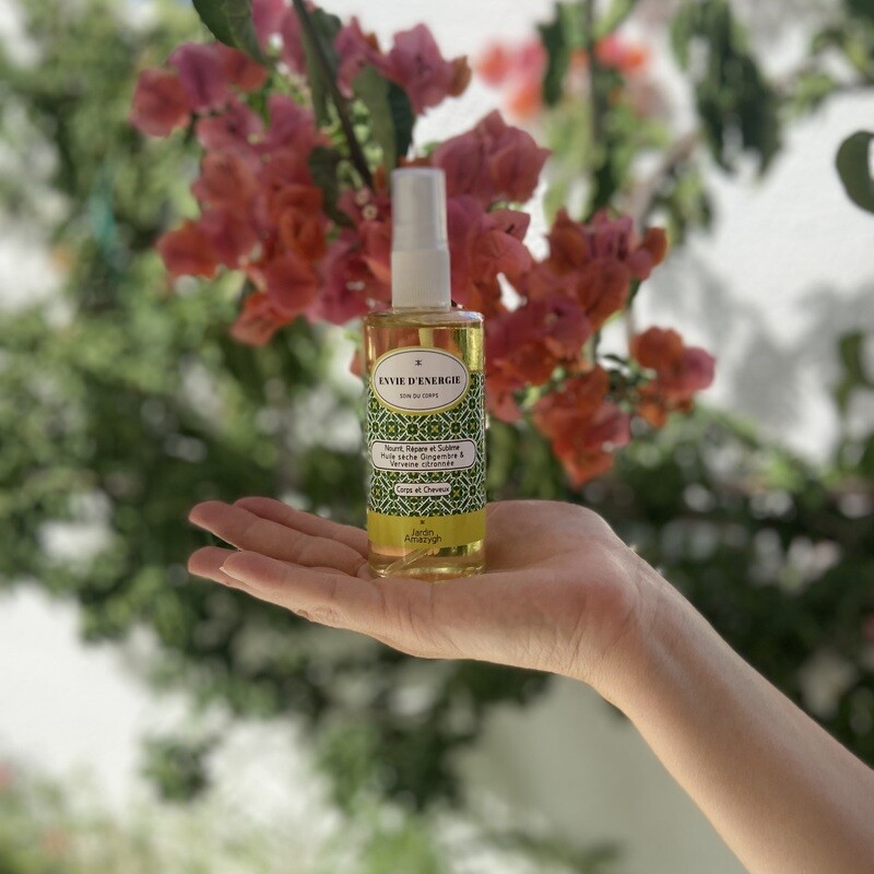 HUILE SECHE ENVIE D'ENERGIE
Verveine citronnée -Gingembre