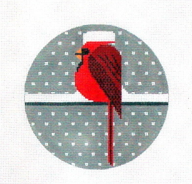 Cool Cardinal Ornament  (Handpainted by The Meredith Collection)