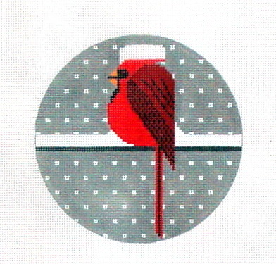 Cool Cardinal  (hand painted from The Meredith Collection)
