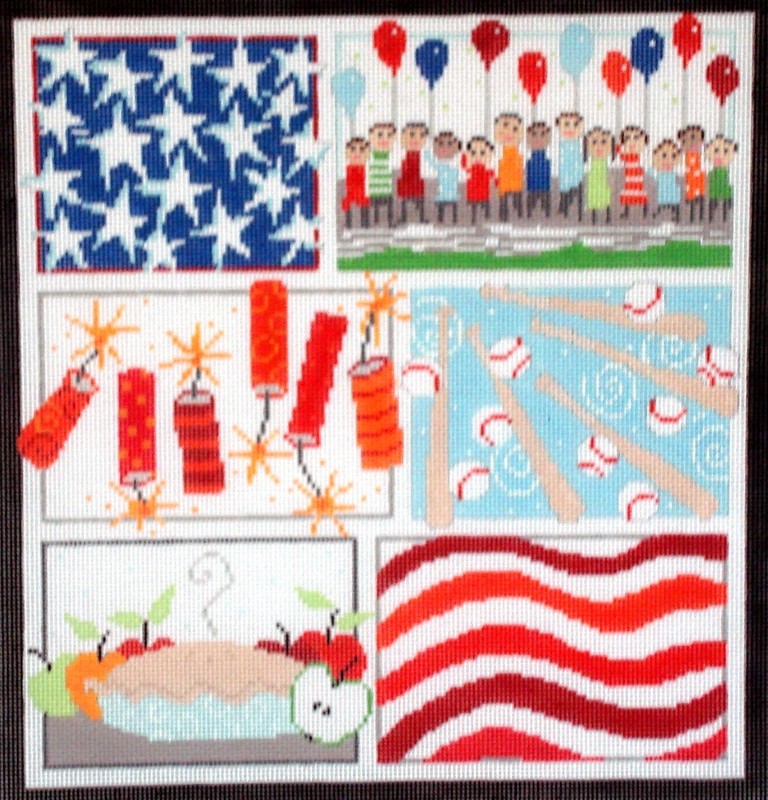 Patriotic Six   (Handpainted by Pippin)