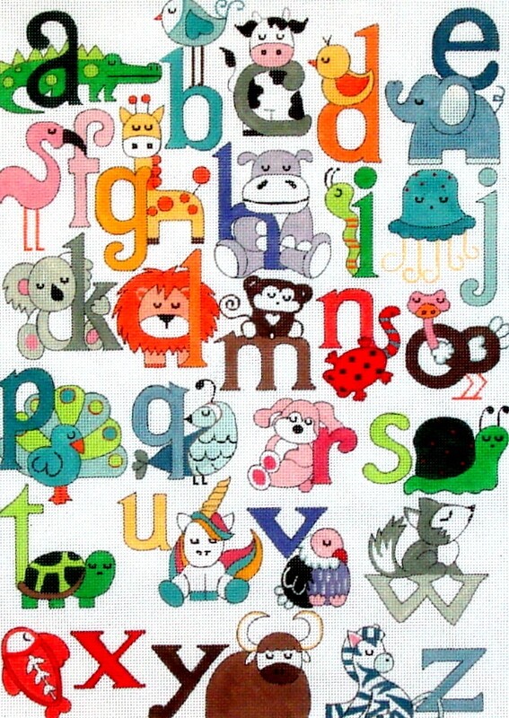 Animal Alphabet   (Handpainted by Alice Peterson)