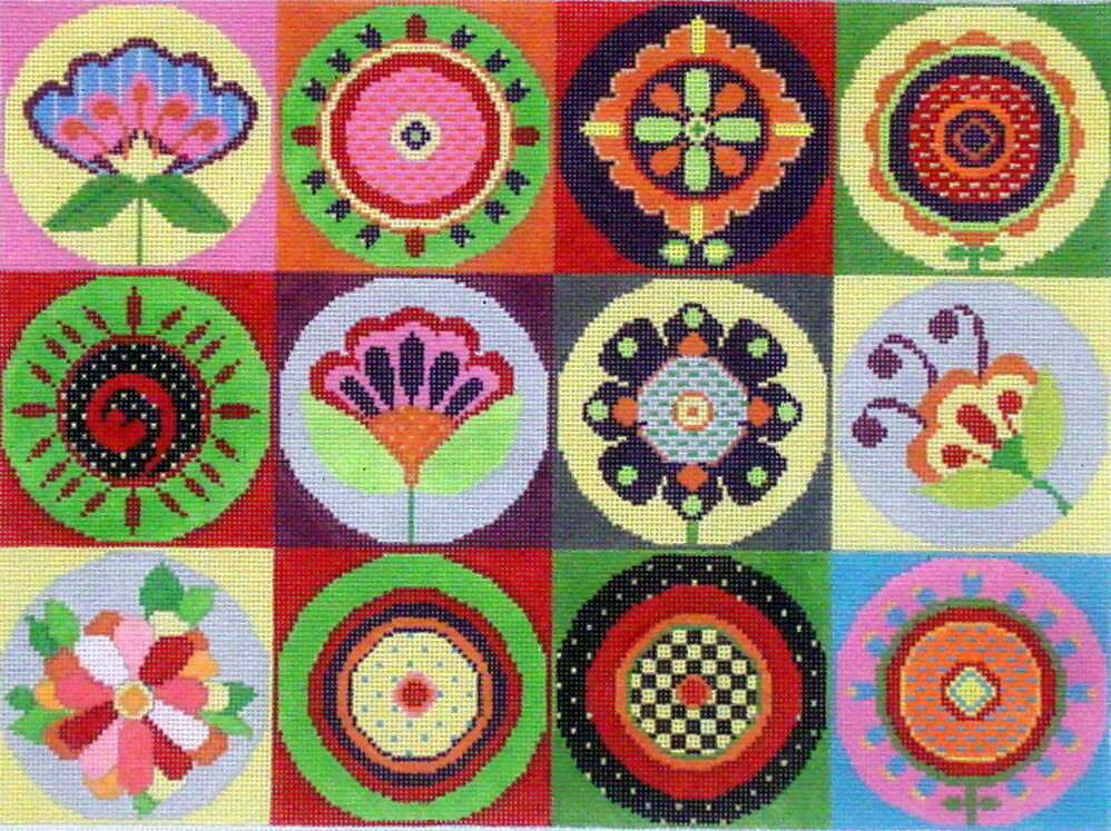 Whirlygigs Spring (haqndpainted from Needle Deeva)*Product may take longer than usual to arrive*