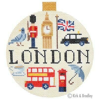 London Travel Round   (Handpainted from Kirk and Bradley)