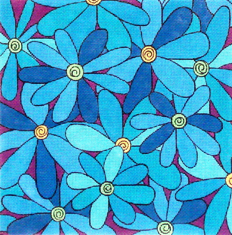 Blue Daisies     (handpainted from PLD Designs)