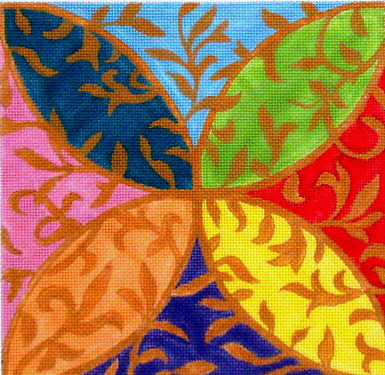 Leafy Arabesque (Handpainted by PLD Designs)