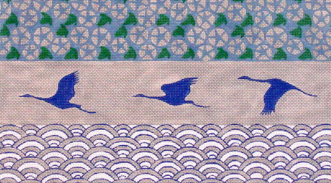 Cranes Flying South    (handpainted  from PLD Designs