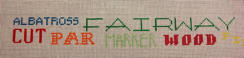 Golf Belt  (Handpainted by Chris Lewis)