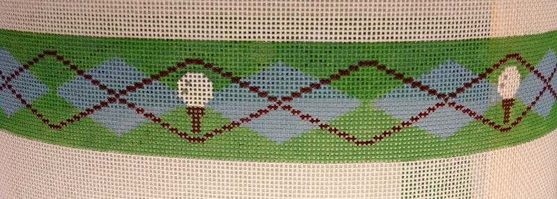 Golfball on Big Argyle (Handpainted from Viola)