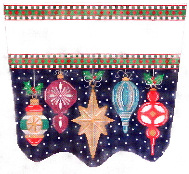 Vintage Ornament Jeweled      (stitch painted from The Meredith Collection)
