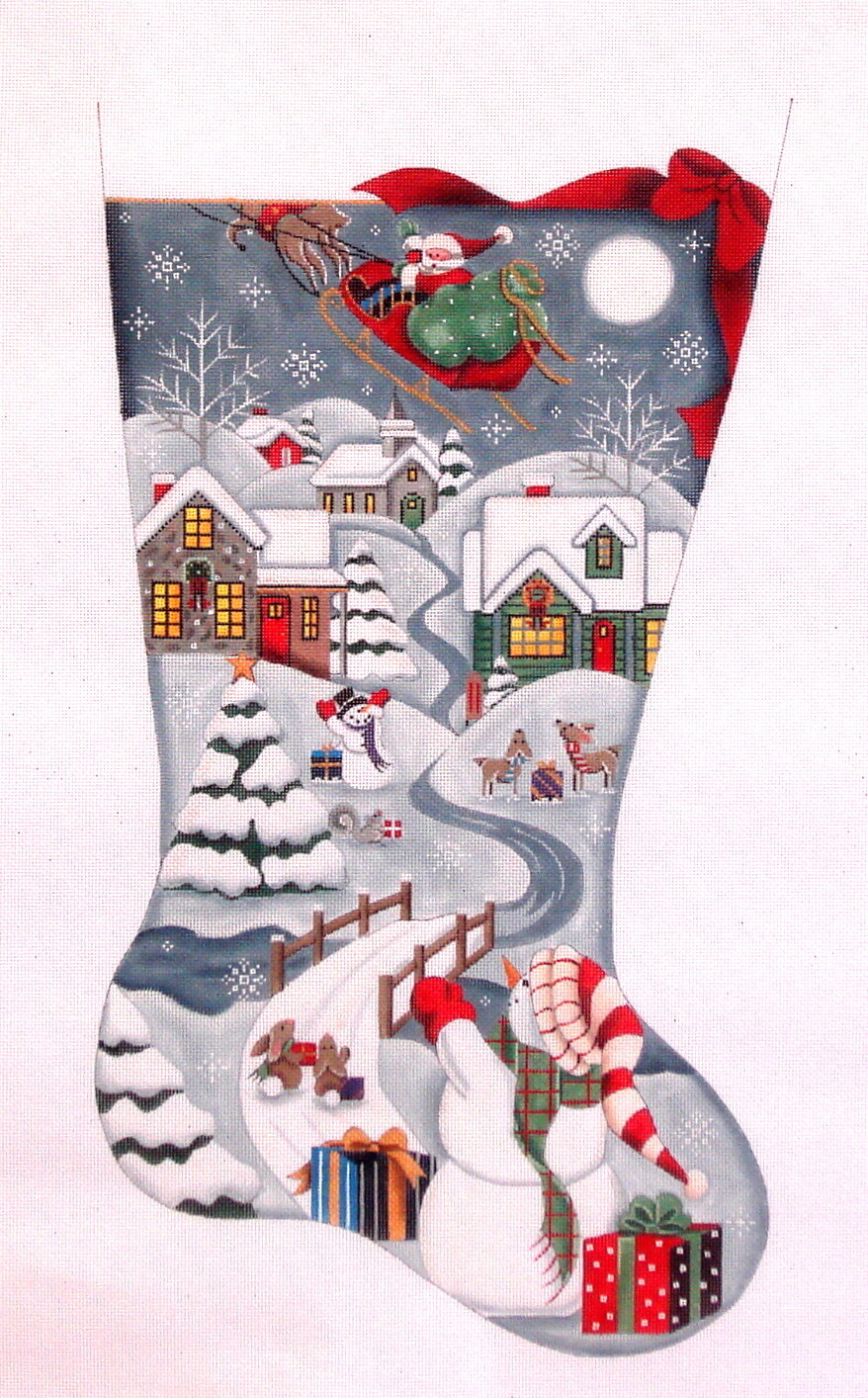 Christmas in the Village    (handpainted from Rebecca Wood)