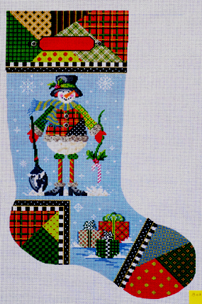 Patchwork Pete Stocking (Handpainted by Kelly Clark Designs)