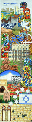 Israel Wall Hanging (Handpainted by Trubey Designs)