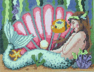 Sleeping Mermaid (Handpainted by Gayla Elliott Designs)