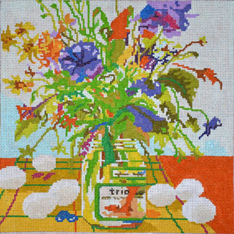 Eggs & Flowers (Hanpainted by The Point Of It All Designs)