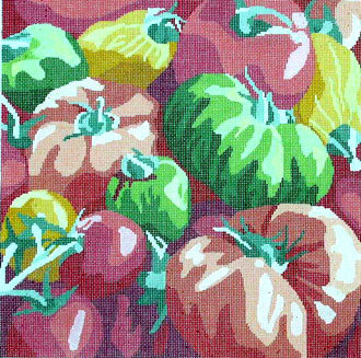 Framers Market, Tomatoes   (handpainted by Jean Smith)