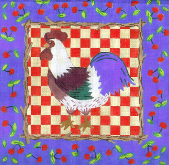 Cherries & Rooster (facing left) Cherries & Rooster (facing left)