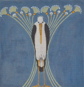 Nouveau Heron (Handpainted from The Point of it All) Nouveau Heron (Handpainted from The Point of it All)