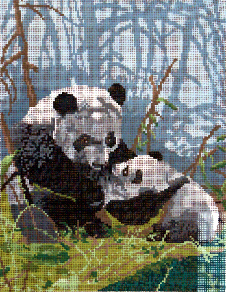 Pandas (handpainted by Meredith Collection) Pandas (handpainted by Meredith Collection)
