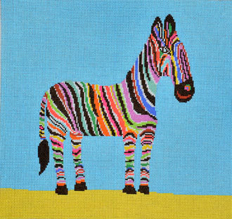 Zingy Zebra (Handpainted by Birds of a Feather)