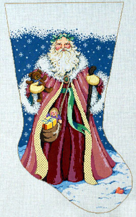 Father Christmas Stocking (Handpainted from Sandra Gilmore Designs)