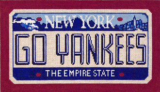 Go Yankees       (Handpainted by CBK Needlepoint Collection)