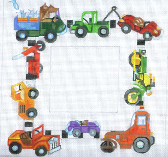 Cars & Trucks Picture Frame (hand painted from The Merideth Collection)*Product may take longer than usual to arrive*