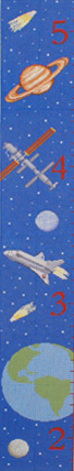 Galaxy Growth Chart  (handpainted by Susan Roberts)*Product may take longer than usual to arrive*