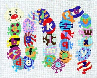 Caterpillar Alphabet   (Handpainted by Alice Peterson Company)*Product may take longer than usual to arrive*