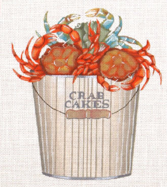 Crab Cakes   (handpainted by Melissa Shirley)*Product may take longer than usual to arrive*
