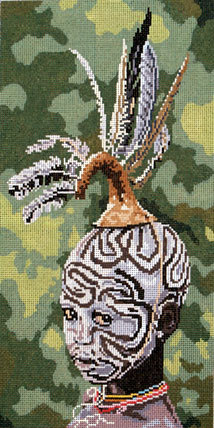 African Fashion Child (Hand Painted by Barbara Russell) African Fashion Child (Hand Painted by Barbara Russell)