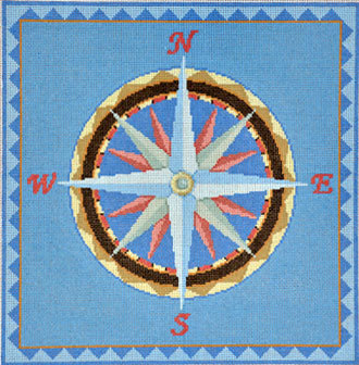 Nautical Compass  (handpainted by Susan Roberts)*Product may take longer than usual to arrive*