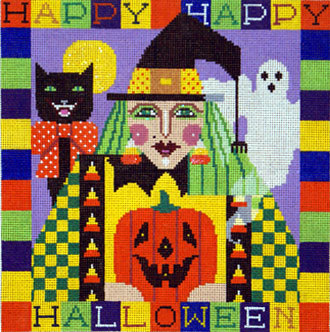 Happy Halloween Witch (handpainted by Shelly Tribbey) Happy Halloween Witch (handpainted by Shelly Tribbey)