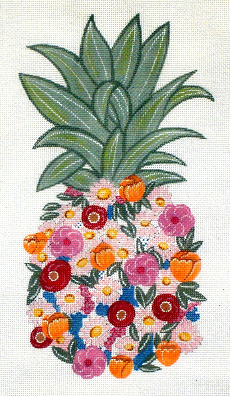 Floral Pineapple    (hand painted from Alice Peterson Designs)