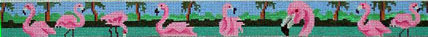 Flamingo Row Belt (Handpainted by HSN Designs)