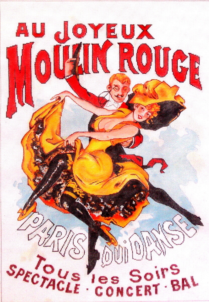Au Moulin Rouge     (exclusive to Needlepoint Alley)*Product may take longer than usual to arrive*
