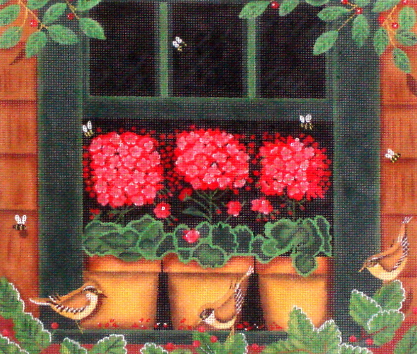 Geraniums    (handpainted from Ewe and Eye)*Product may take longer than usual to arrive*
