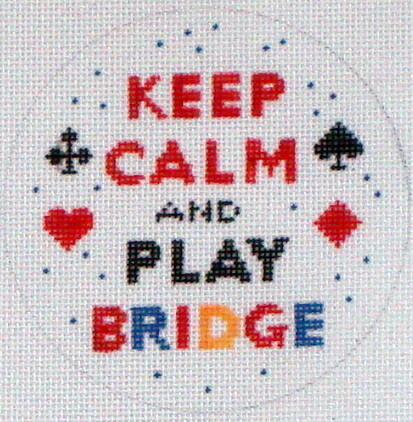 Keep Calm and Play Bridge (Handpainted by Kate Dickerson)