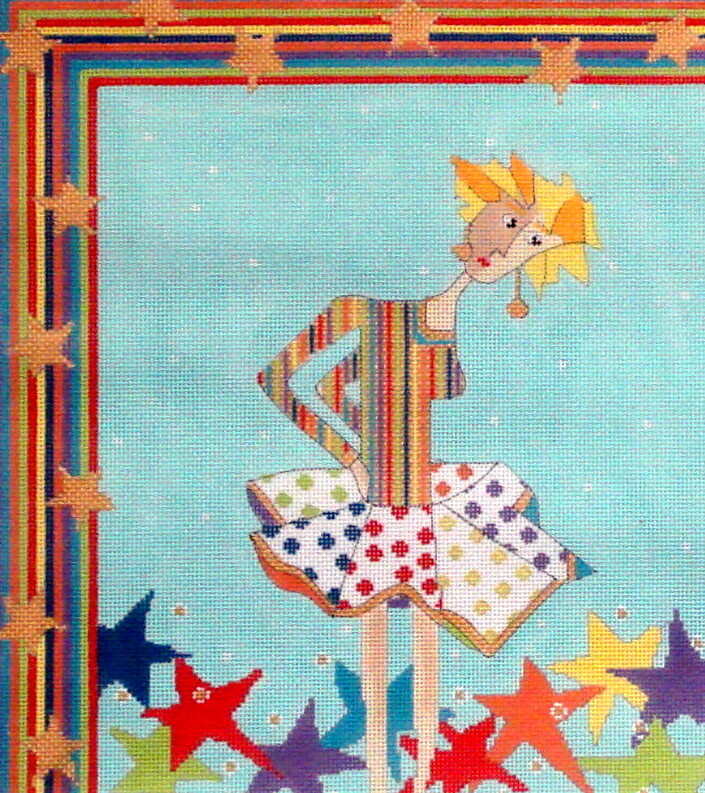 Fallen Star    (handpainted  by Penny MacLeod from All About Stitching)