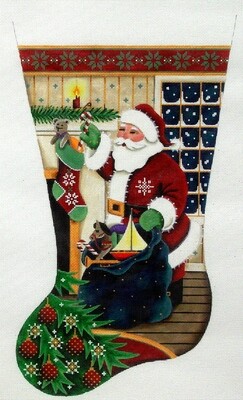 Filling Stockings (handpainted from Rebecca Wood)*Product may take longer than usual to arrive*